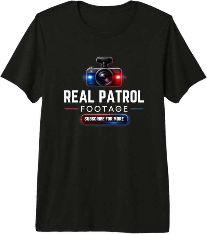 Real Patrol Footage Dash Cam Graphic Premium Tri-Blend T-Shirt | Amazon (US)