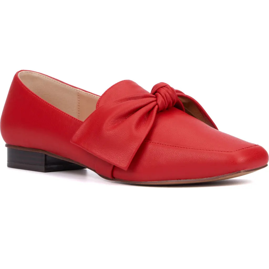 NEW YORK AND COMPANY Dominica Bow Loafer in Red at Nordstrom Rack, Size 9 | Nordstrom Rack