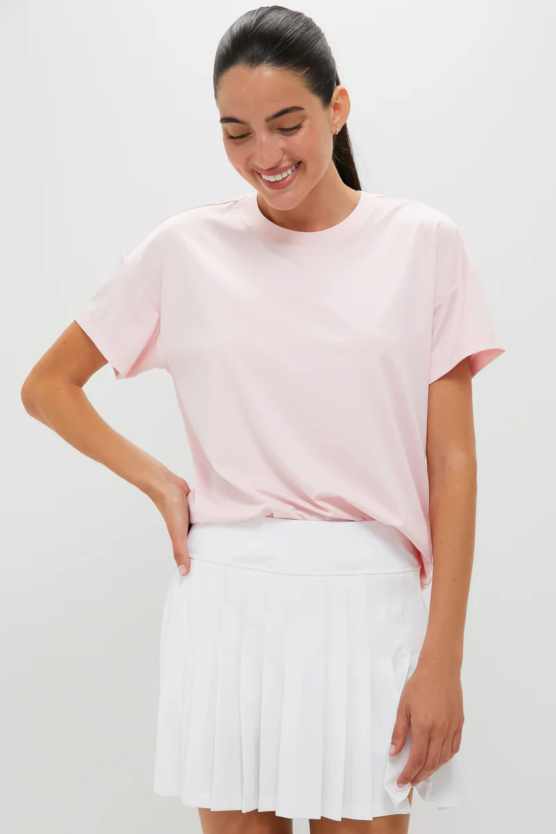 Pink Short Sleeve Performance Jersey Ryan Boyfriend Tee | Tuckernuck (US)