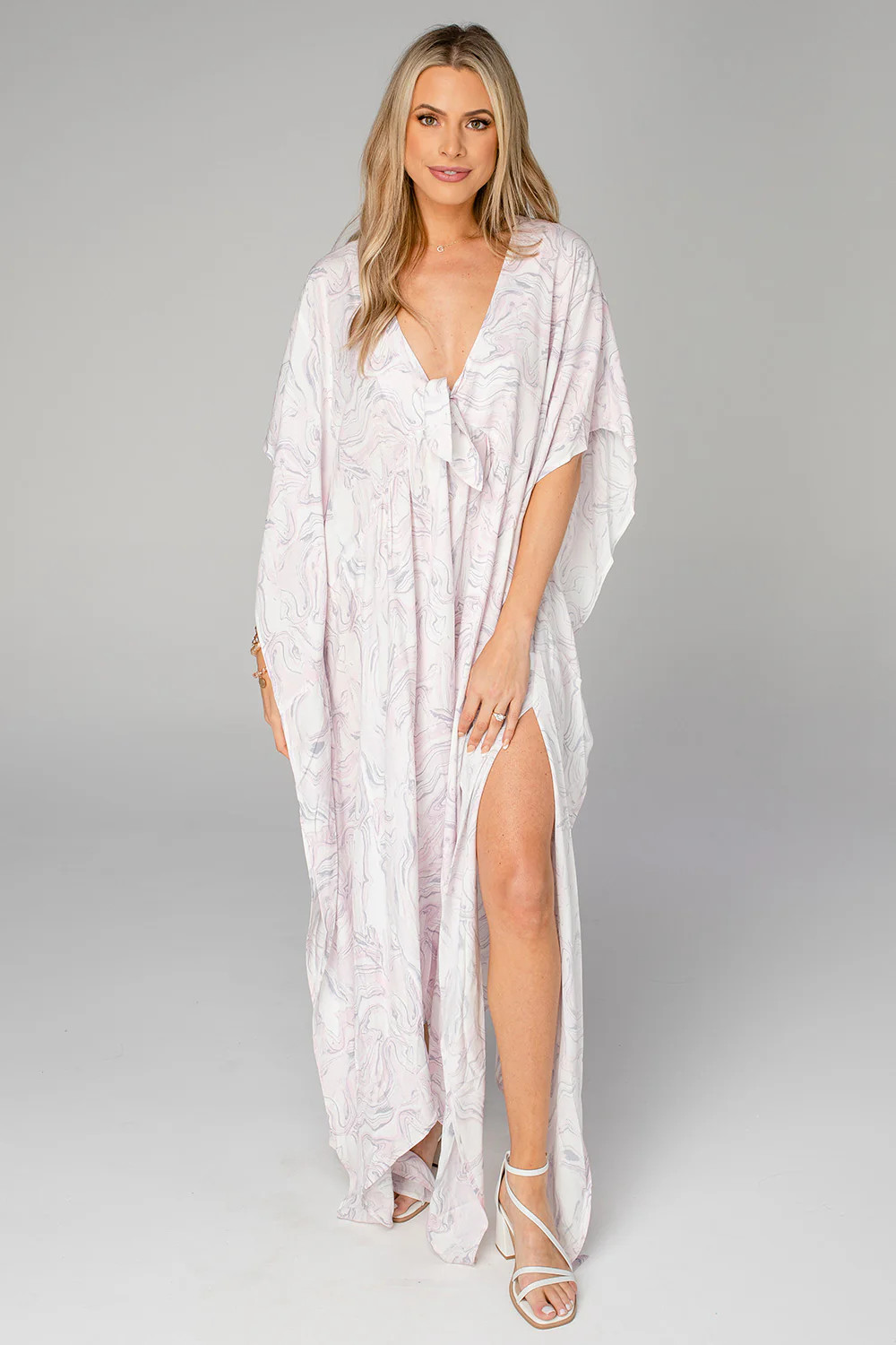 Mamie Caftan Maxi Dress - Quartz | BuddyLove