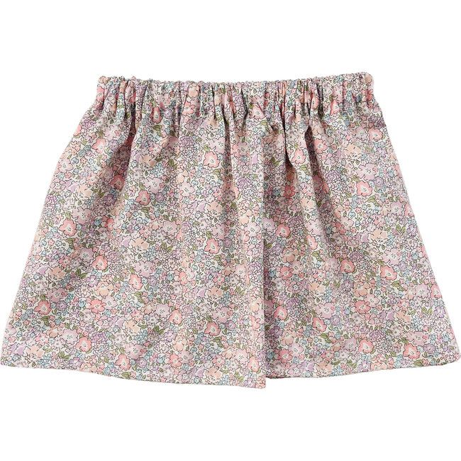 Liberty of London Girls Elasticated Skirt, Pink | Maisonette