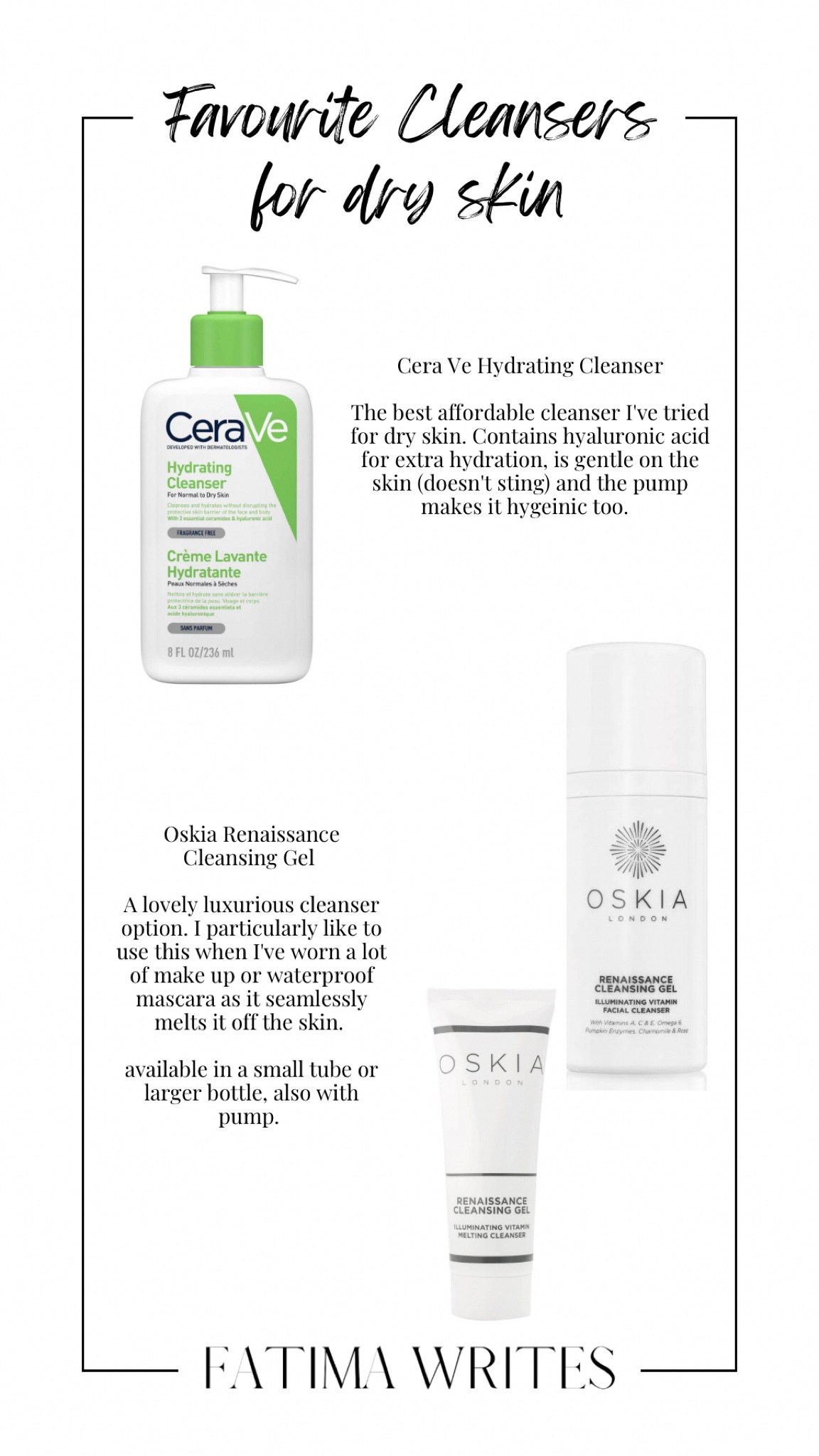 My favourite cleansers for dry skin!

One for each end of the budget spectrum, but I love having both in my collection ✨

#LTKbeauty #LTKCyberweek #LTKunder50