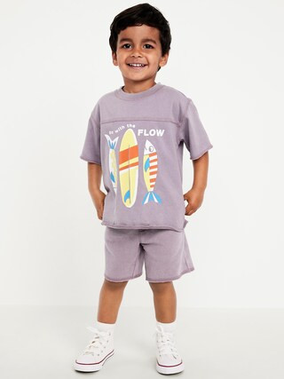 Short-Sleeve Graphic T-Shirt and Shorts Set for Toddler Boys | Old Navy (US)