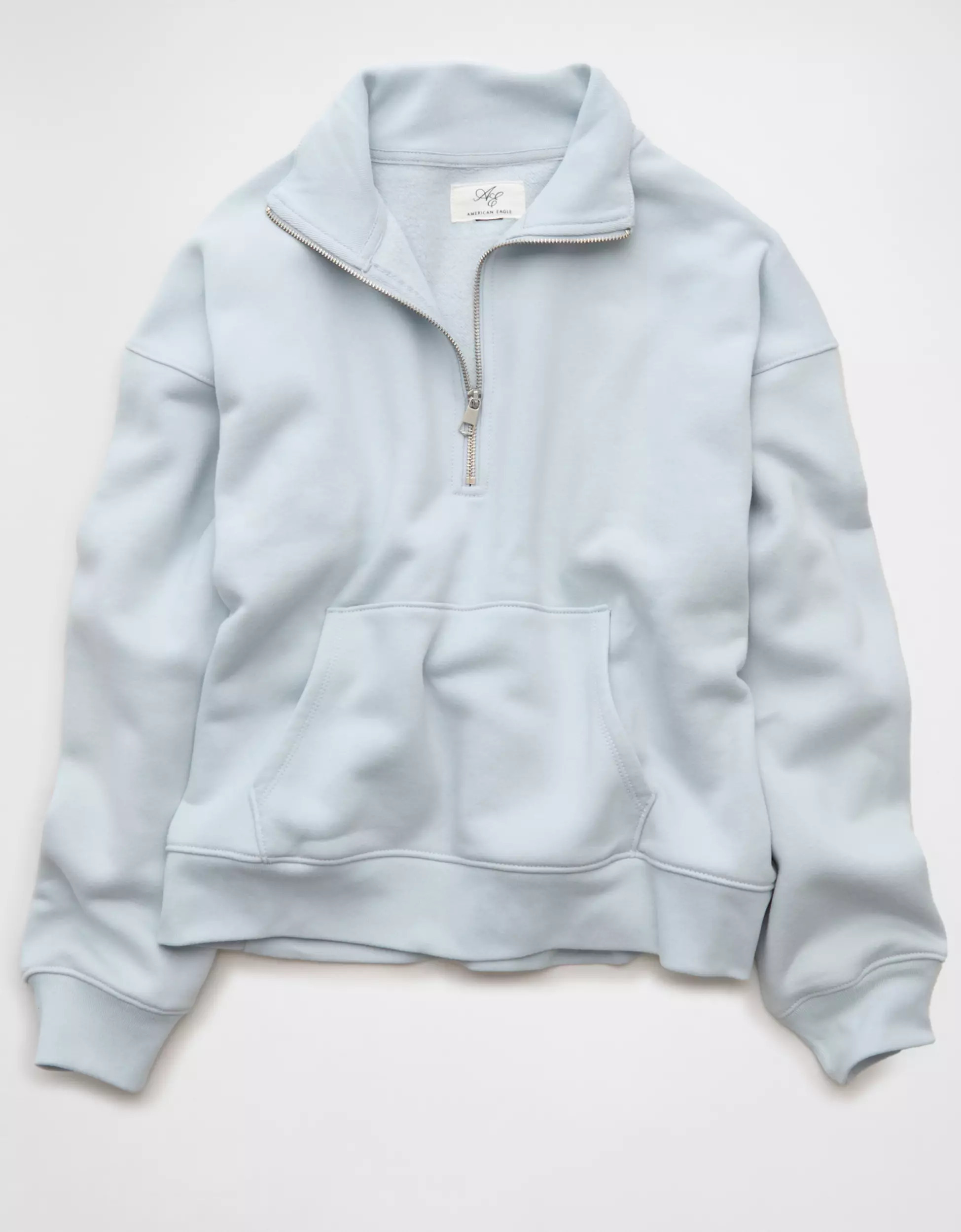 AE Everyday Luxe Quarter Zip Sweatshirt | American Eagle Outfitters (US & CA)