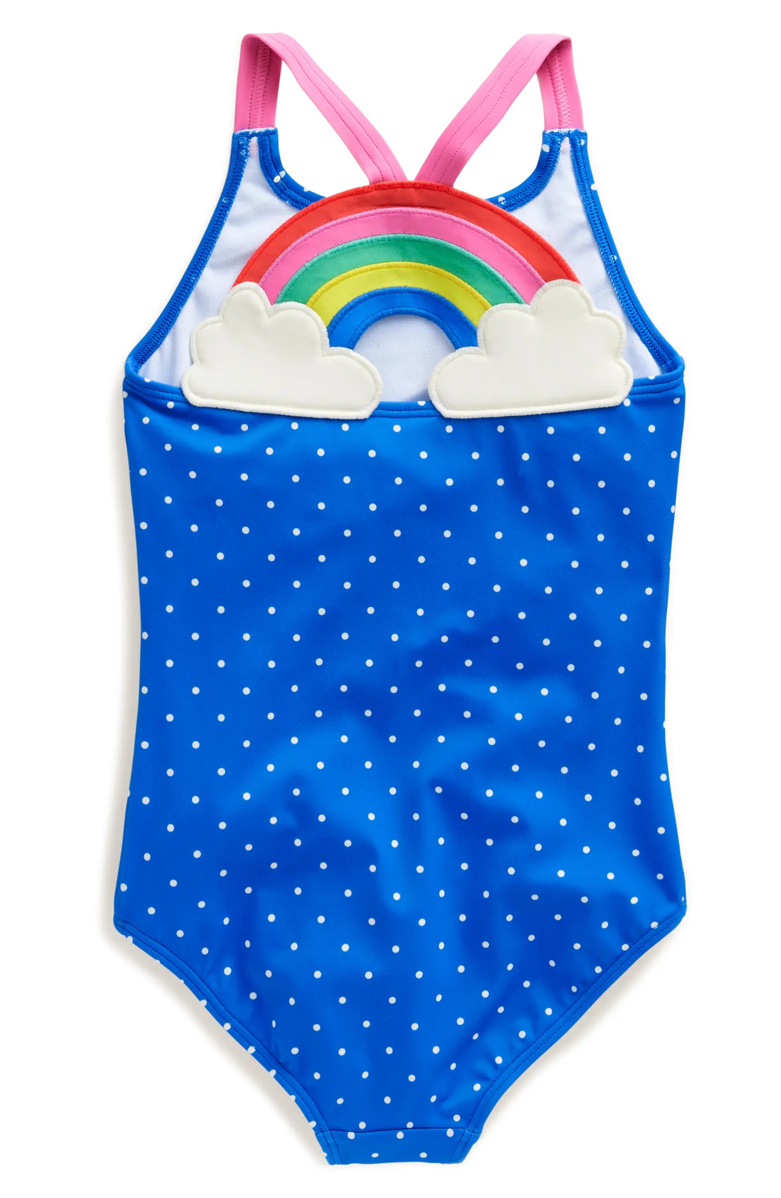 Mini Boden Kids' Polka Dot One-Piece Swimsuit | Nordstrom | Nordstrom