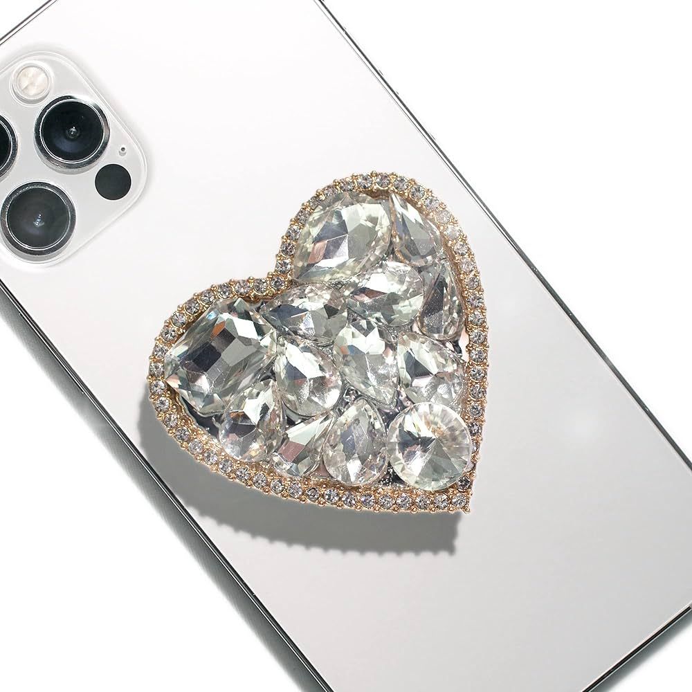 COMMONKUNST Cubic Diamond Bling Bling Cute Heart Shape Collapsible Expandable Multi Functional Mo... | Amazon (US)