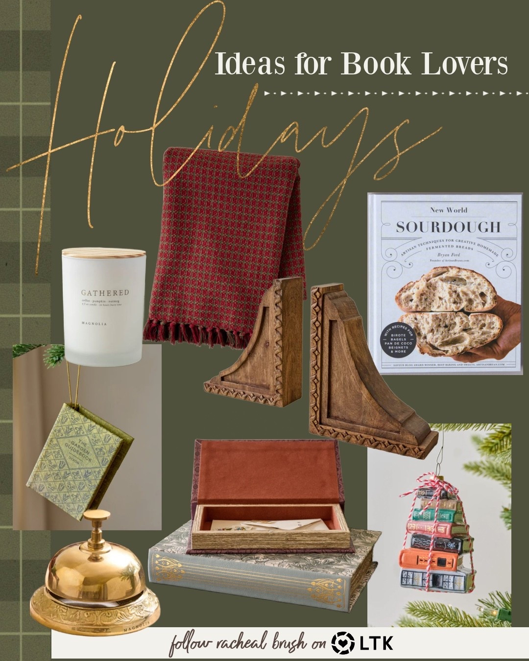 Christmas gift ideas for book lovers

Throws, candles, book ornaments, book ends, candles, bell, sourdough cookbook, book club, 

#LTKHome #LTKSeasonal #LTKFindsUnder50