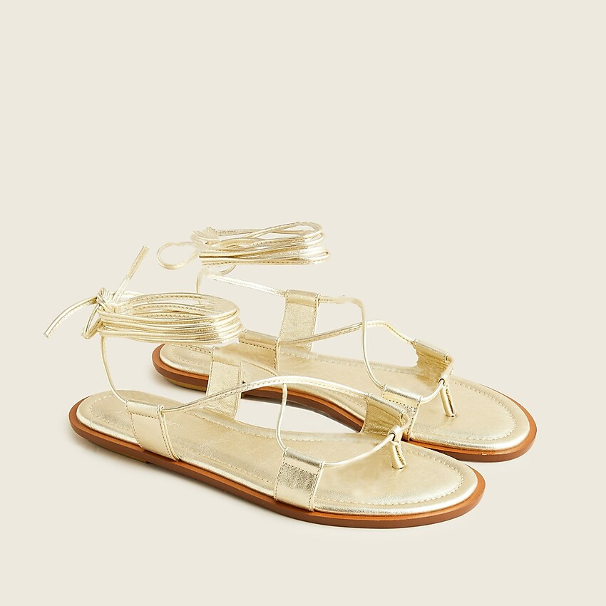 Sorrento leather lace-up gladiator sandals | J. Crew US