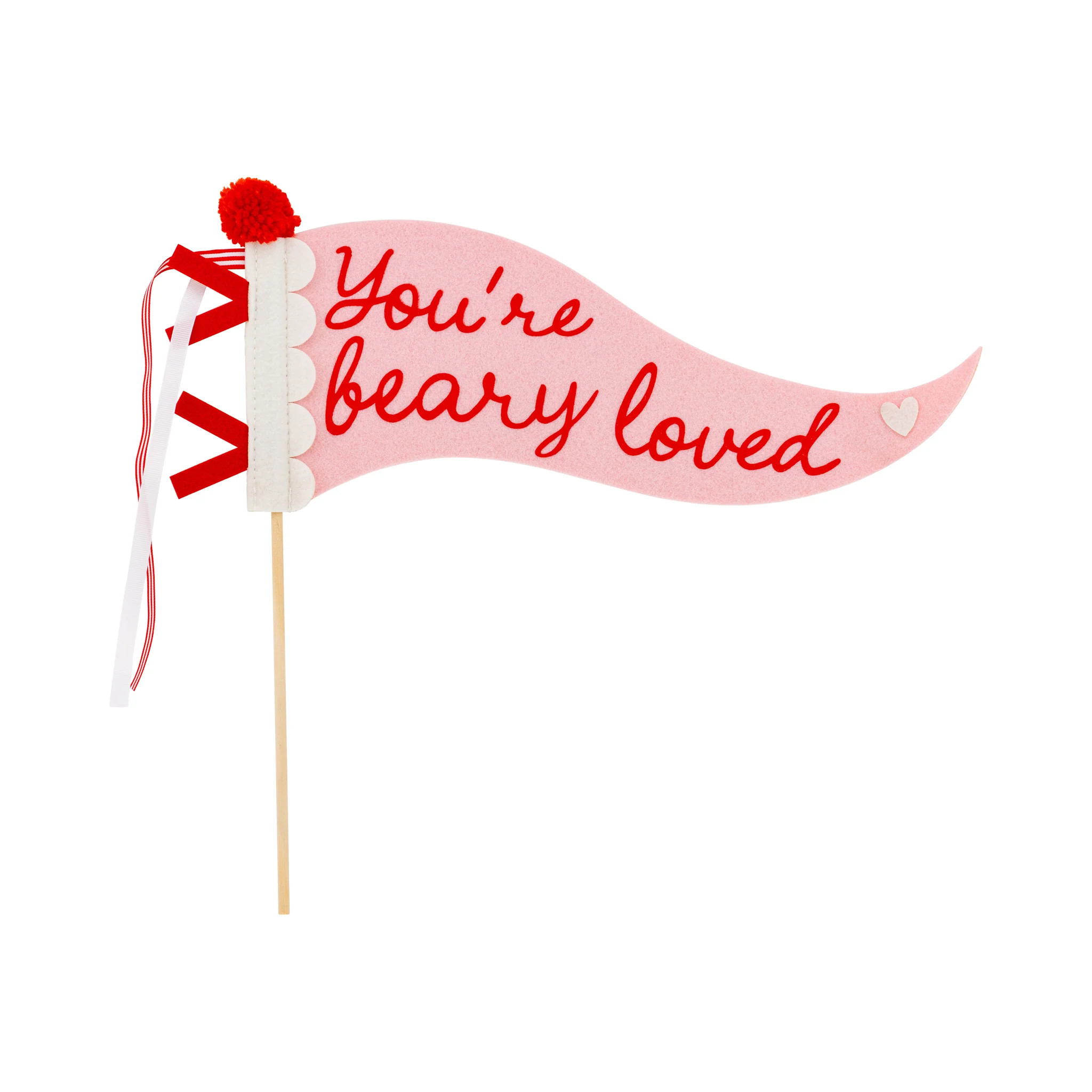 Occasions Beary Loved Felt Pennant | My Mind's Eye