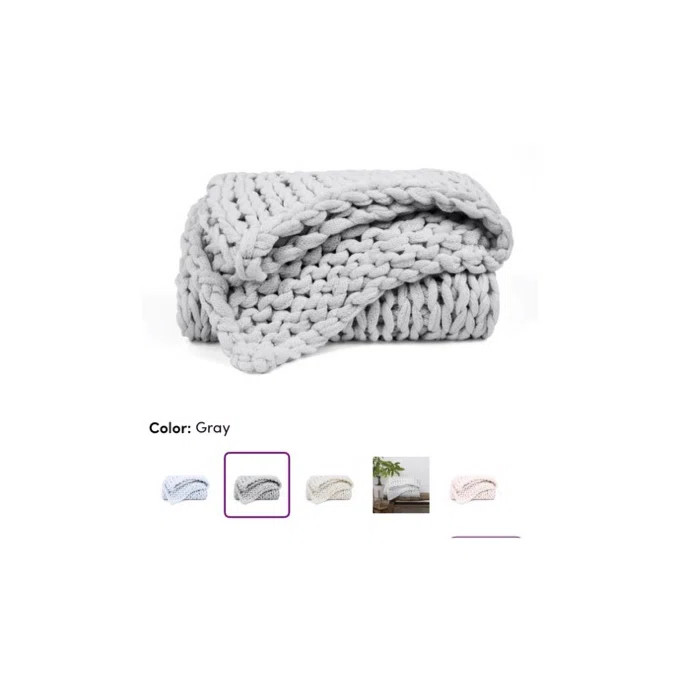 Handmade Chunky Knit Throw Blanket | Wayfair North America