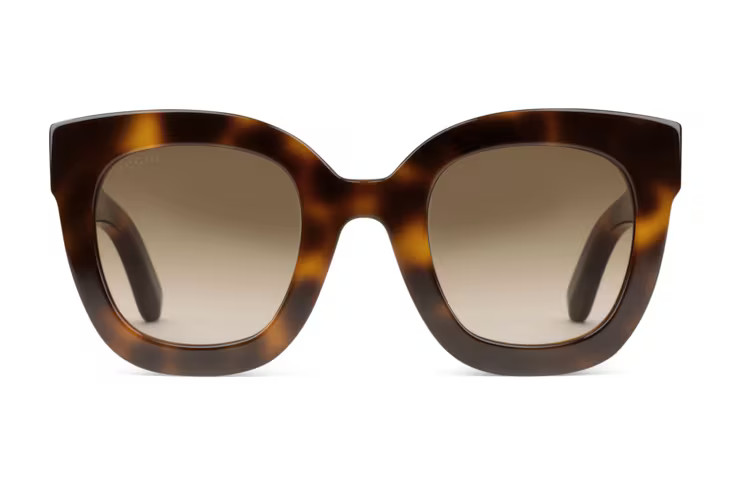 Round-frame acetate sunglasses with star | Gucci (US)