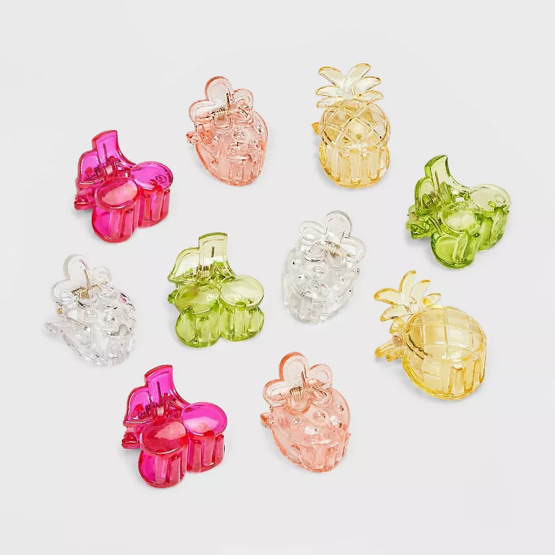 Fruit Mini Hair Clip Set 10pc - Wild Fable™ | Target