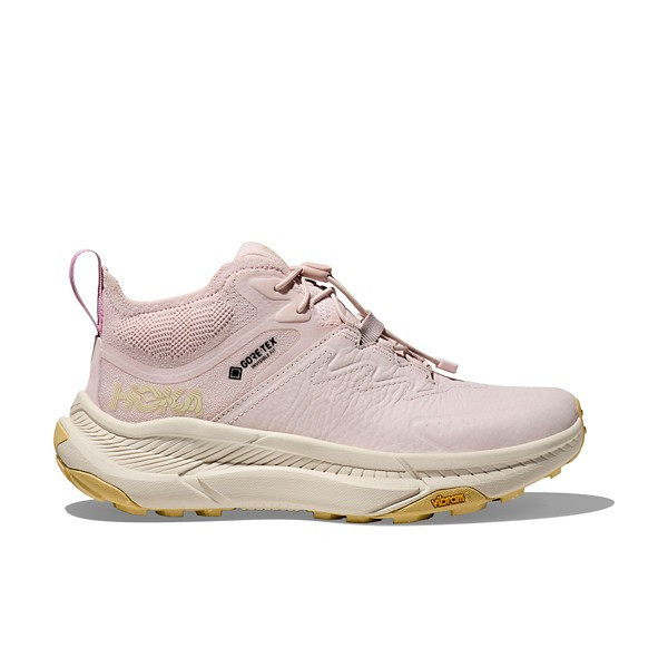 Women's HOKA Transport Chukka Gore-Tex Hiking Boots Outdoor 9.5 Cosmic Pearl/Oat Milk | Scheels