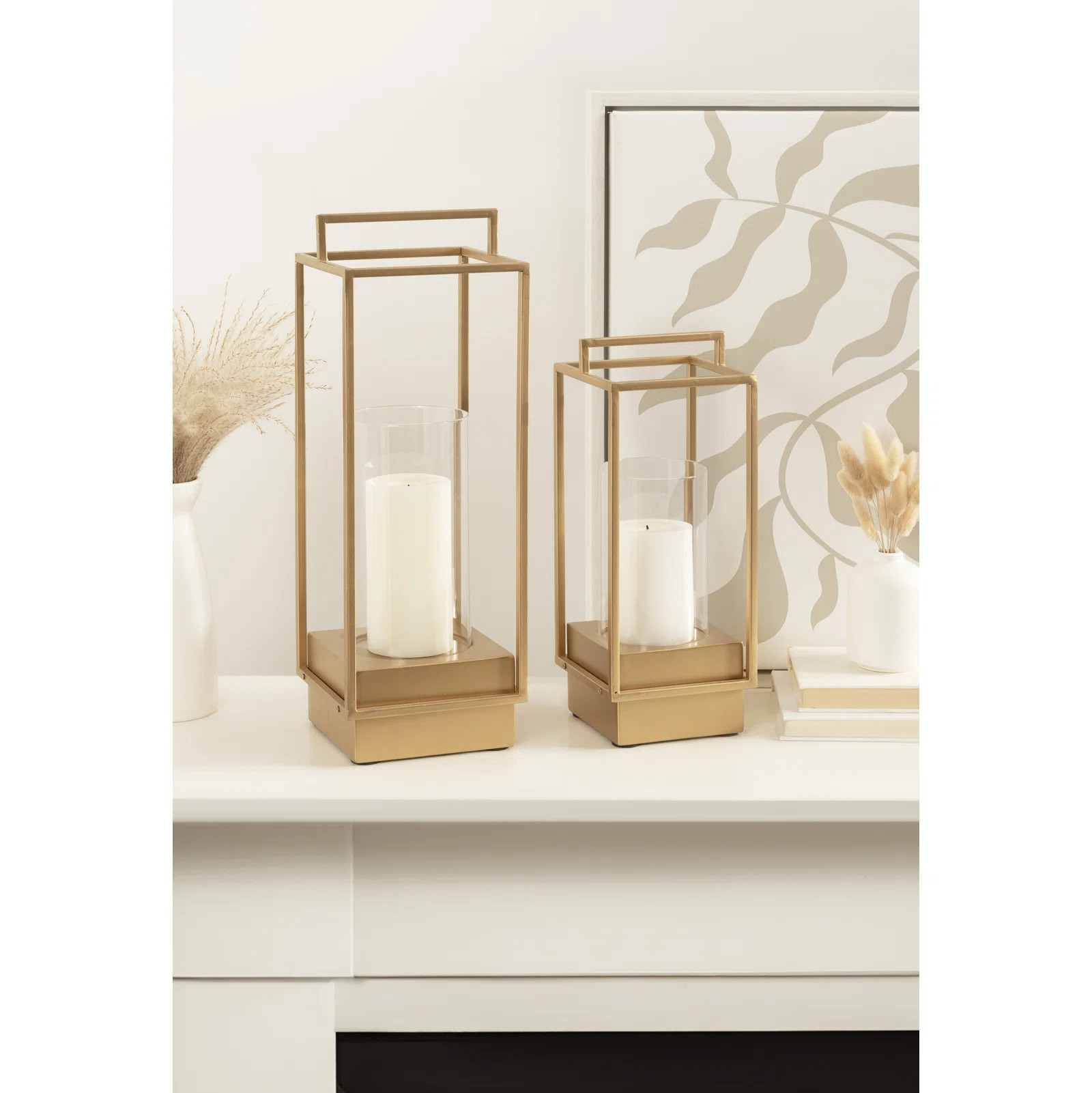 Gracie Oaks Wood and Metal Two-Piece Candle Holder Set & Reviews | Wayfair | Wayfair North America