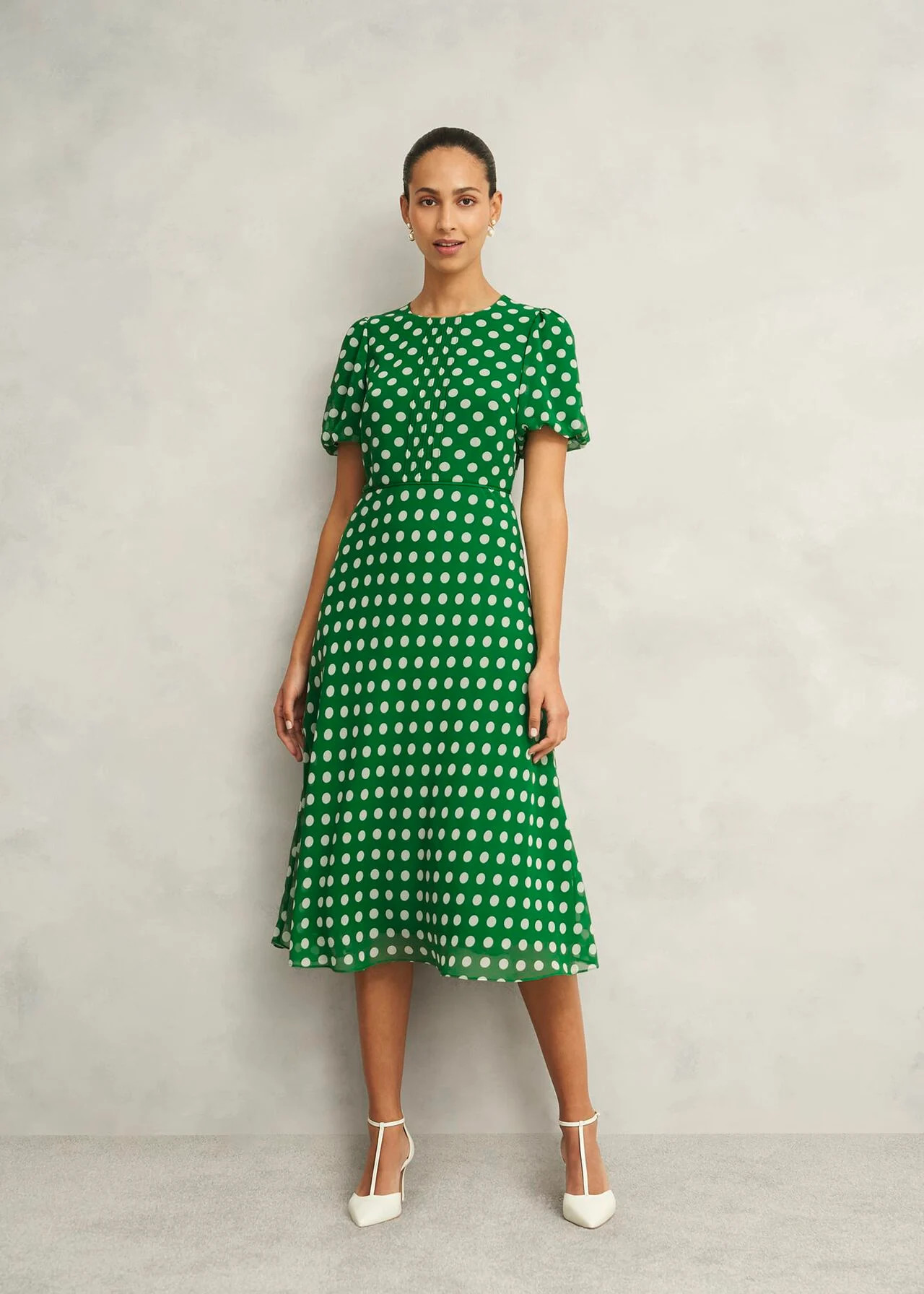 Dorothy Spot Dress | Hobbs US | | Hobbs