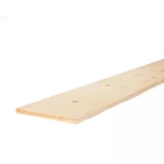 1 in. x 12 in. x 8 ft. Premium Kiln-Dried Square Edge Whitewood Common Board 458538 | The Home Depot