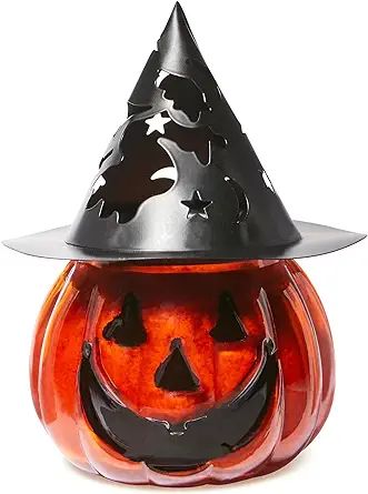 A Cheerful Giver Punky Pumpkin Jar Candle - Fun and Spooky Candle for Halloween Decorations - Uni... | Amazon (US)