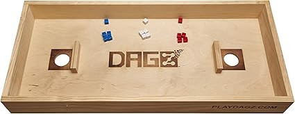 DAGZ Dice Party Game (2-4 Players) – Dice Board Game for Adults - Wooden Board Game Table Toppe... | Amazon (US)