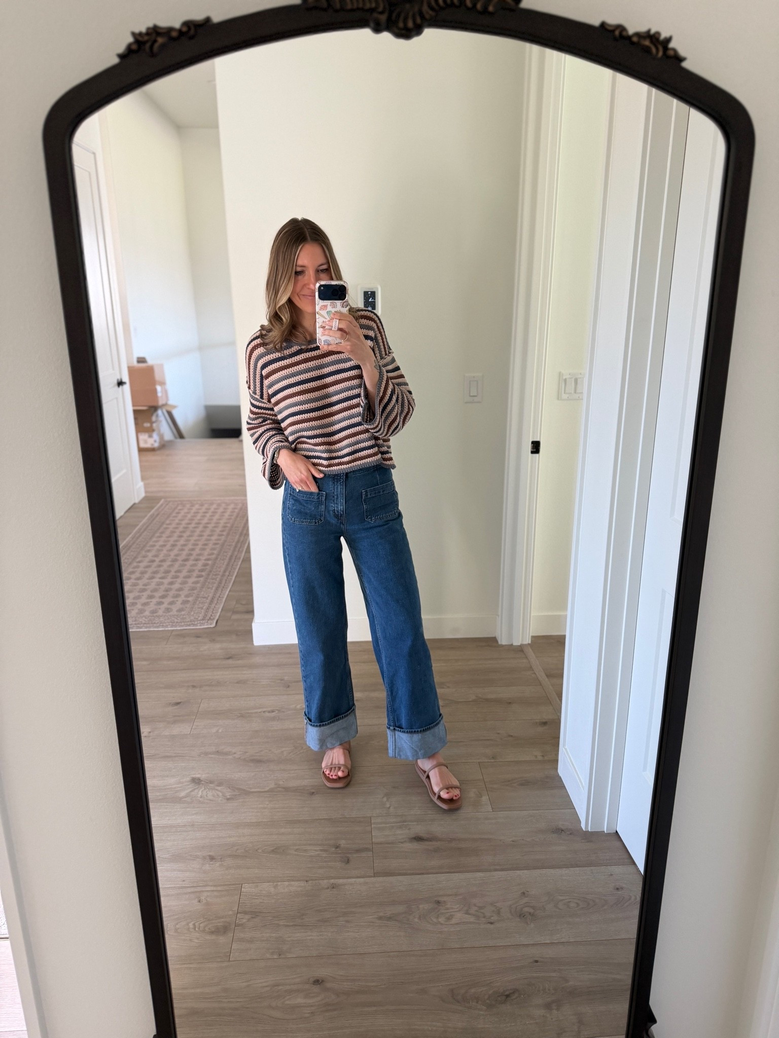 Love these cuffed jeans! Fit TTS.

#LTKootd #LTKTall