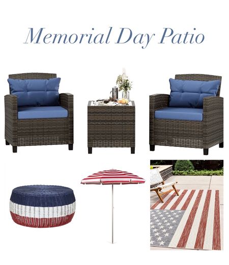 Memorial Day patio decor, outdoor furniture, Memorial Day party 

#LTKFamily #LTKHome #LTKSeasonal