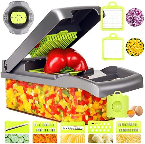 Fullstar Vegetable Chopper - Spiralizer Vegetable Slicer - Onion Chopper with Container - Pro Foo... | Amazon (US)