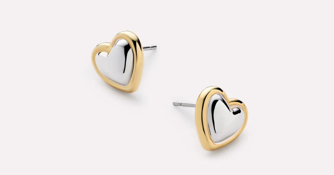 Lev Studs Two Tone | Ana Luisa