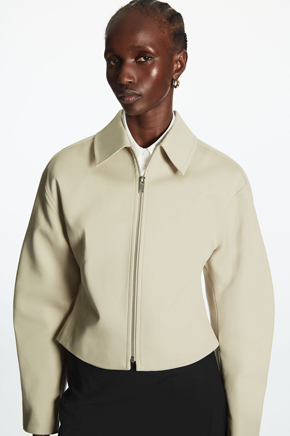 MINIMAL CROPPED JACKET - LIGHT BEIGE - COS | COS UK