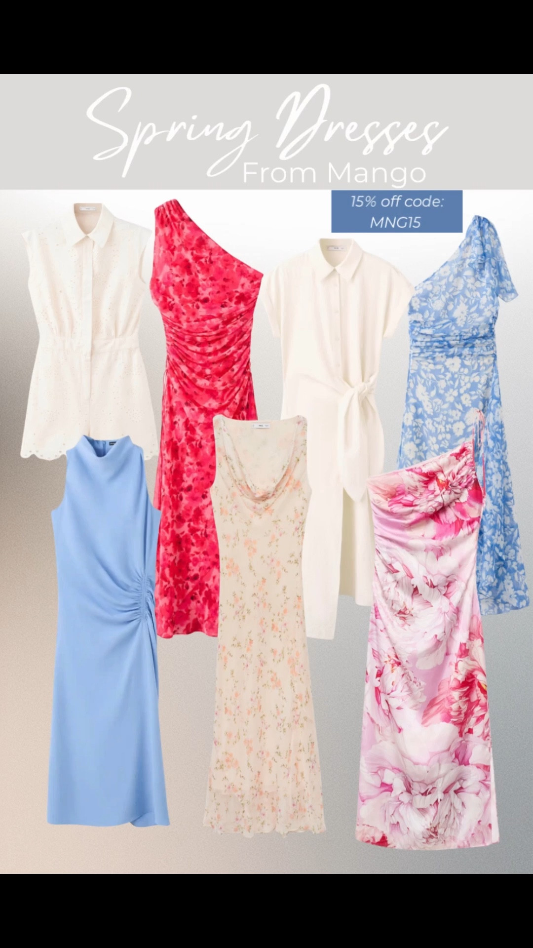 Found some gorgeous dresses for Easter, or spring time in general, on Mango. Use the code MNG15 for 15% off. My fav is the solid light blue one! 

#LTKSeasonal #LTKOver40 #LTKSaleAlert
