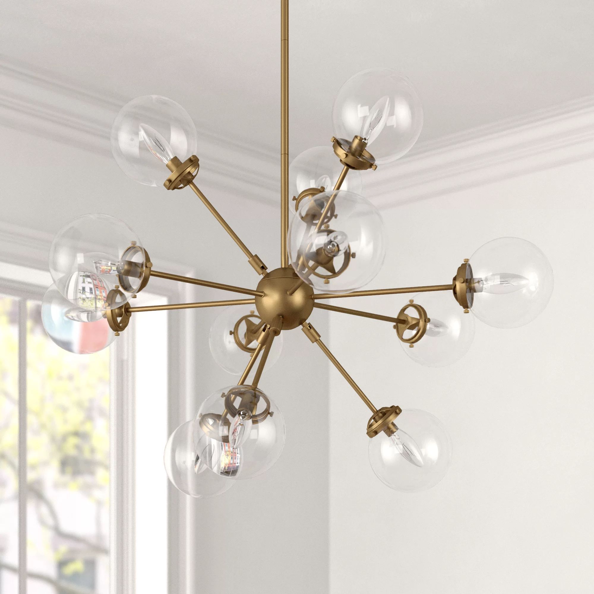 Sutter 12-Light Glass Sphere Chandelier | Wayfair North America