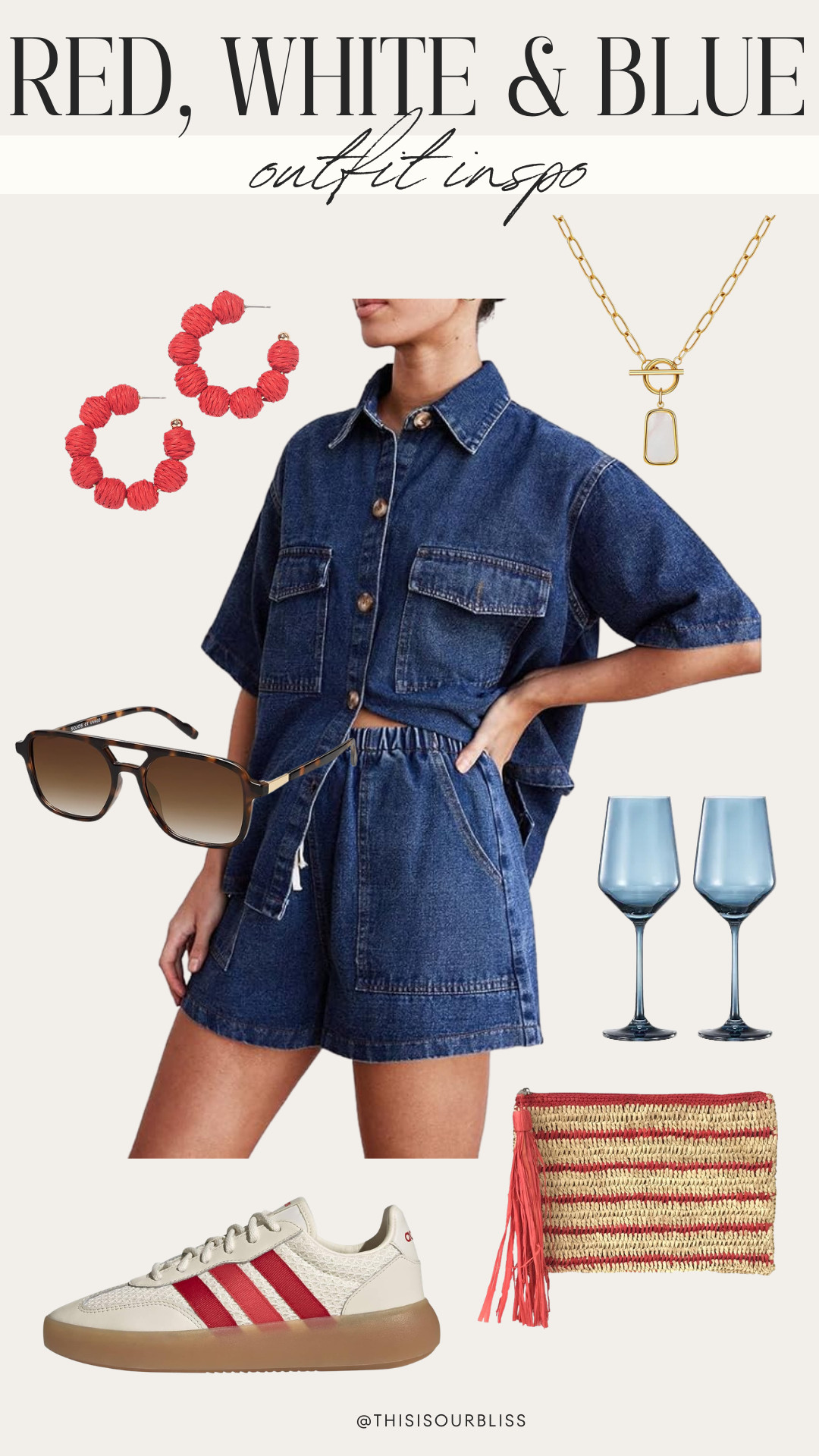 Red, white & blue season is officially here 🇺🇸✨ Sharing my favorite festive outfits and accessories for Memorial Day, Fourth of July, and every summer celebration in between ❤️🤍💙 #AmericanaFashion #SummerOutfits 

 #LTKootd #LTKSeasonal #LTKSaleAlert