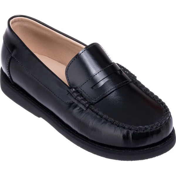 Scholar Mocassin, Black | Maisonette
