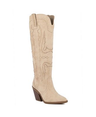 Women's Kammy Rhinestone Tall Western Booties | Macy's