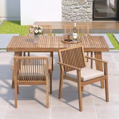 7 piece Outdoor Patio Dining Set | Wayfair North America