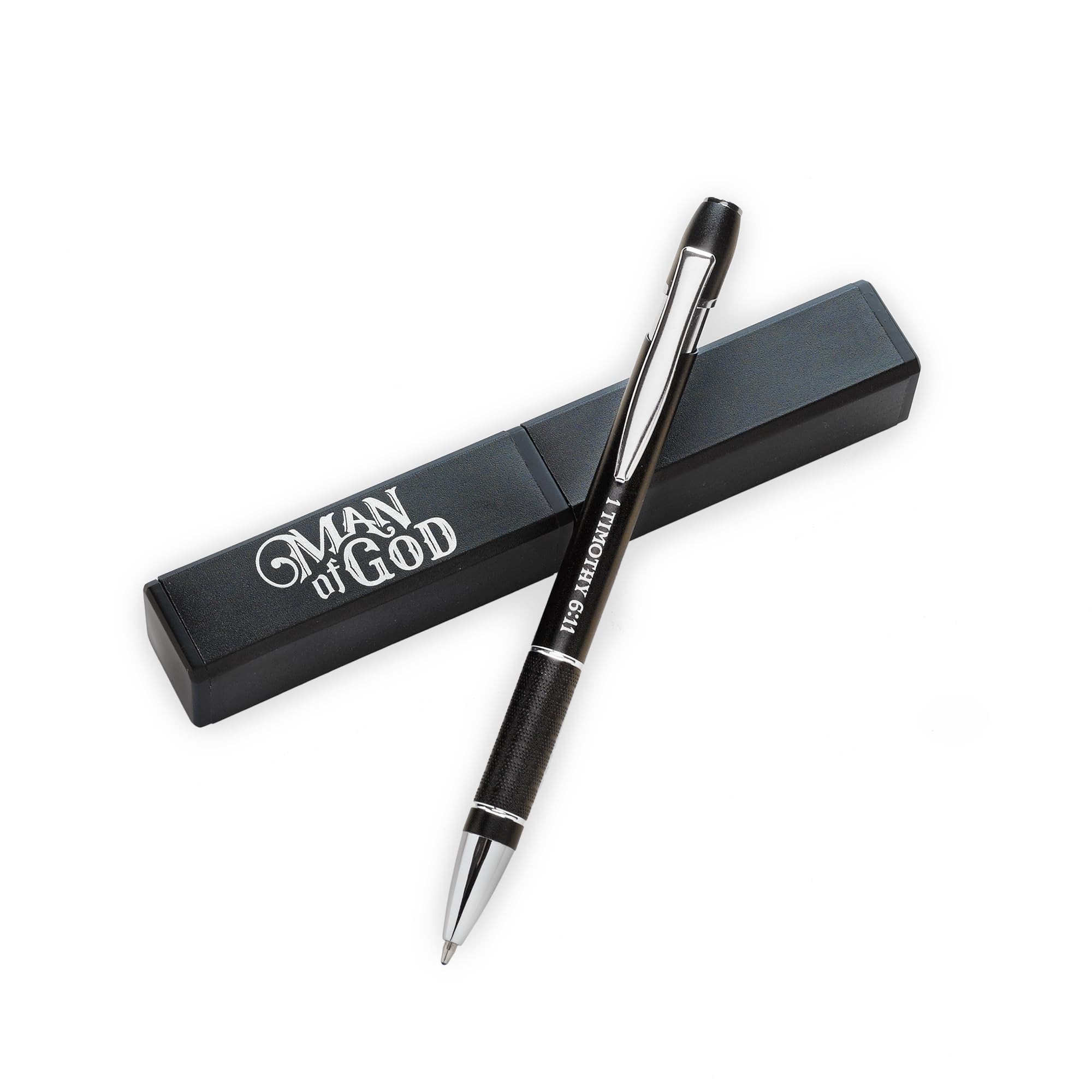 Christian Art Gifts Man Of God Black Stylish Classic Ballpoint Pen in Matching Gift Case - 1 Timo... | Amazon (US)
