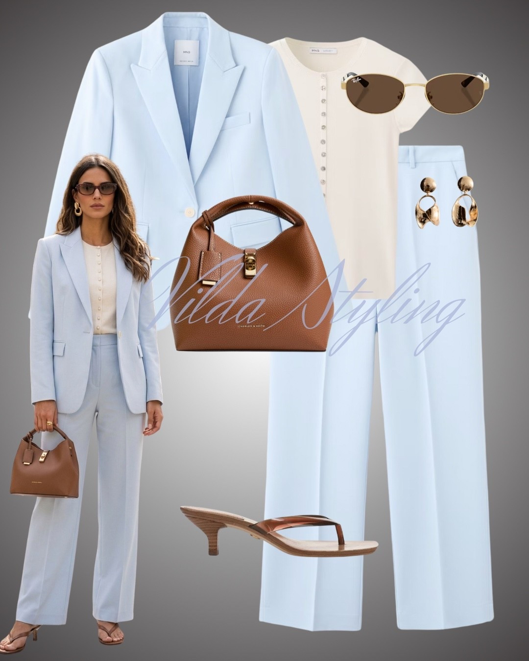 Powder Blue
Stepping into the new season with this "Cool Pastel" palette. 🧊 This powder blue suit is the perfect way to master professional chic while keeping things light and airy. Pairing it with warm cognac accessories adds that "Quiet Luxury" contrast that makes the whole outfit pop. #LTKworkwear #PowerSuiting #PastelAesthetic #QuietLuxury #SpringStyle #BusinessCasual #OOTD #OfficeChic 

#LTKworkwear #LTKstyletip #LTKspring