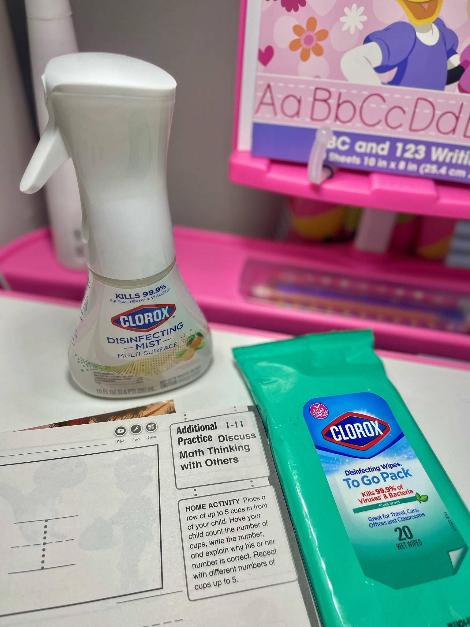 Back to school season can bring worries of colds and flu. Clorox’s Multi Surface Disinfectant Mist and Disinfecting Wipes kill viruses and bacteria to help keep your family healthy. The mist can be used on hard and soft surfaces and the wipes are great to bring on the go! 

#LTKhome #LTKBacktoSchool #LTKfamily