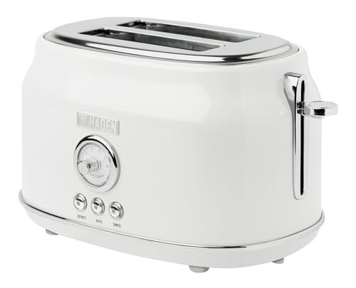 Haden Dorset 2 Slice Extra Wide Slot Toaster with Cool Touch Exterior, Removable Crumb Tray, and 6 Variable Browning Control, Ivory | Amazon (US)