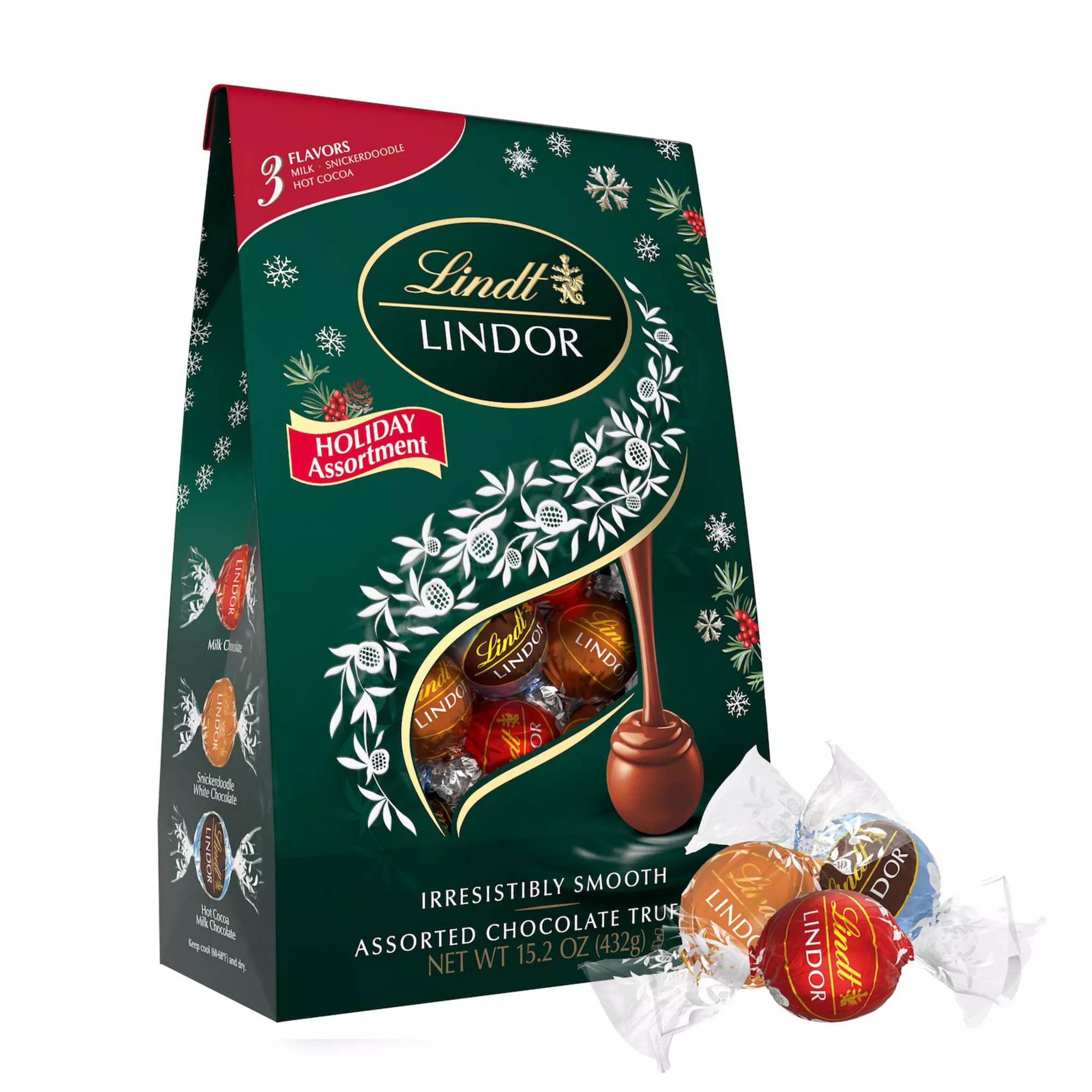 Lindt® LINDOR Holiday Assortment 15.2-oz. Assorted Chocolate Truffles Bag | Kohl's
