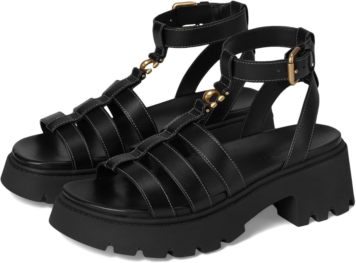 COACH womens Sculpted C Platform Fisherman Sandals | Amazon (US)