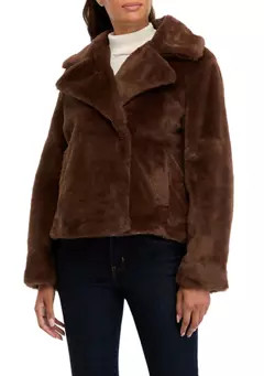 Crown & Ivy™ Women's Faux Fur Jacket | Belk