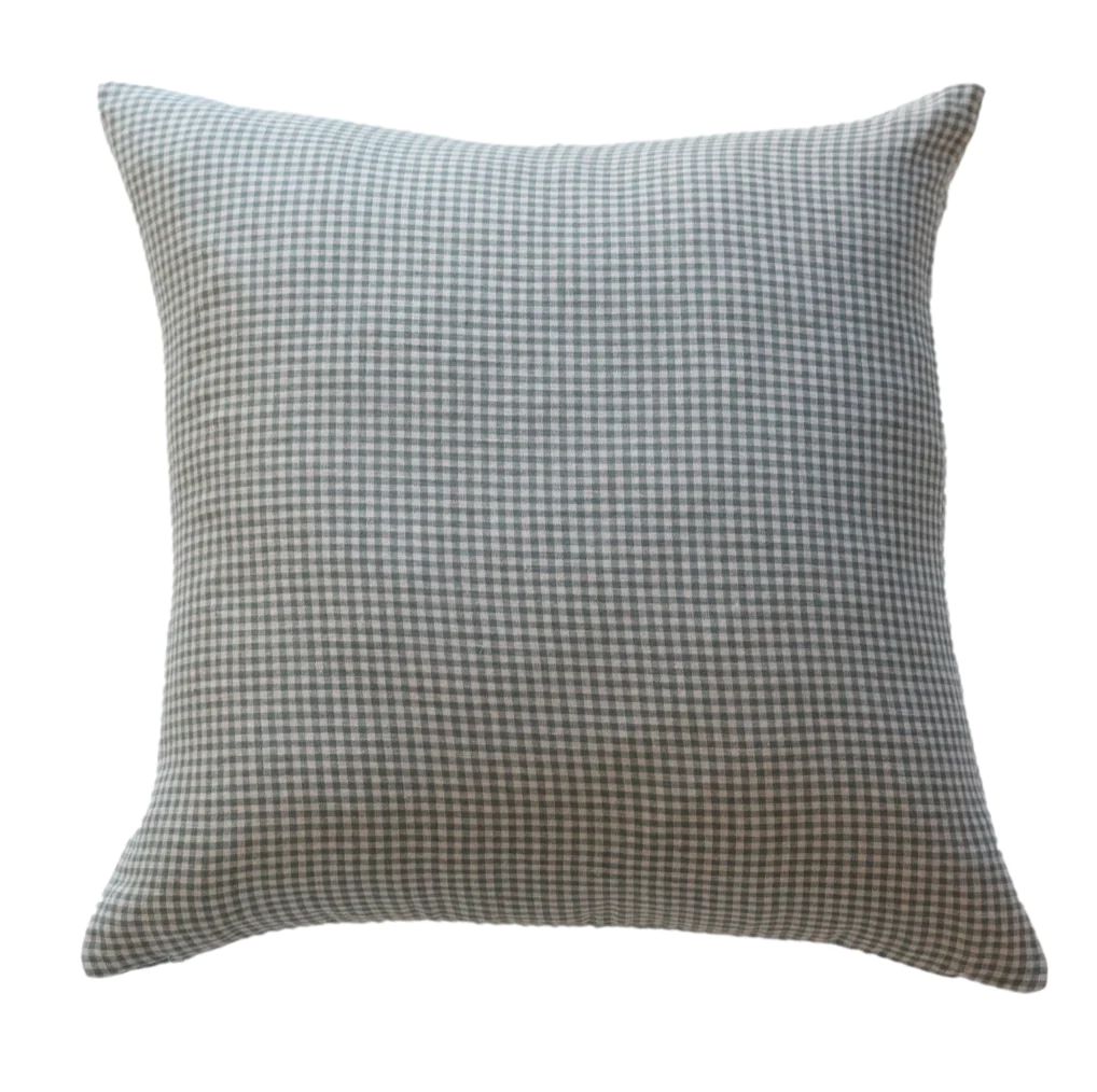 Gingham Green Pillow Cover | Danielle Oakey Interiors INC