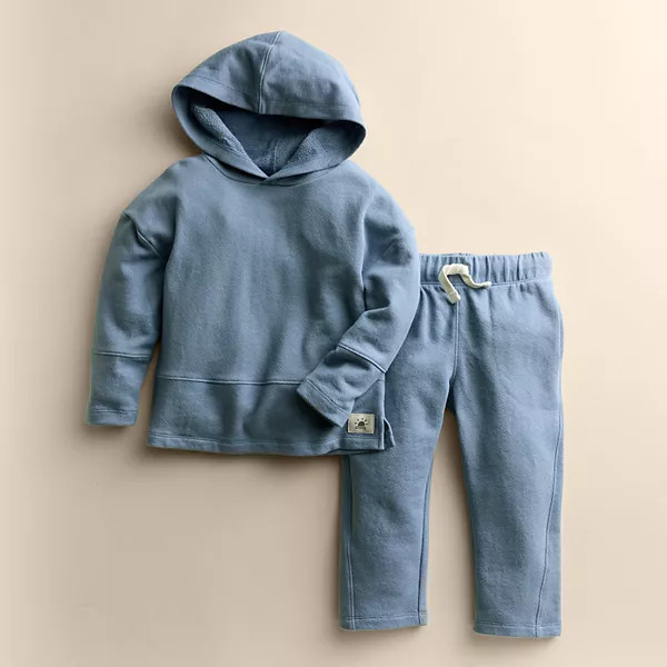 Kids 4-12 Little Co. by Lauren Conrad Organic Cotton Hooded Top & Pants Set | Kohl's