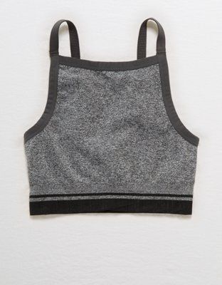 Aerie Play Seamless High Neck Sports Bra | American Eagle Outfitters (US & CA)