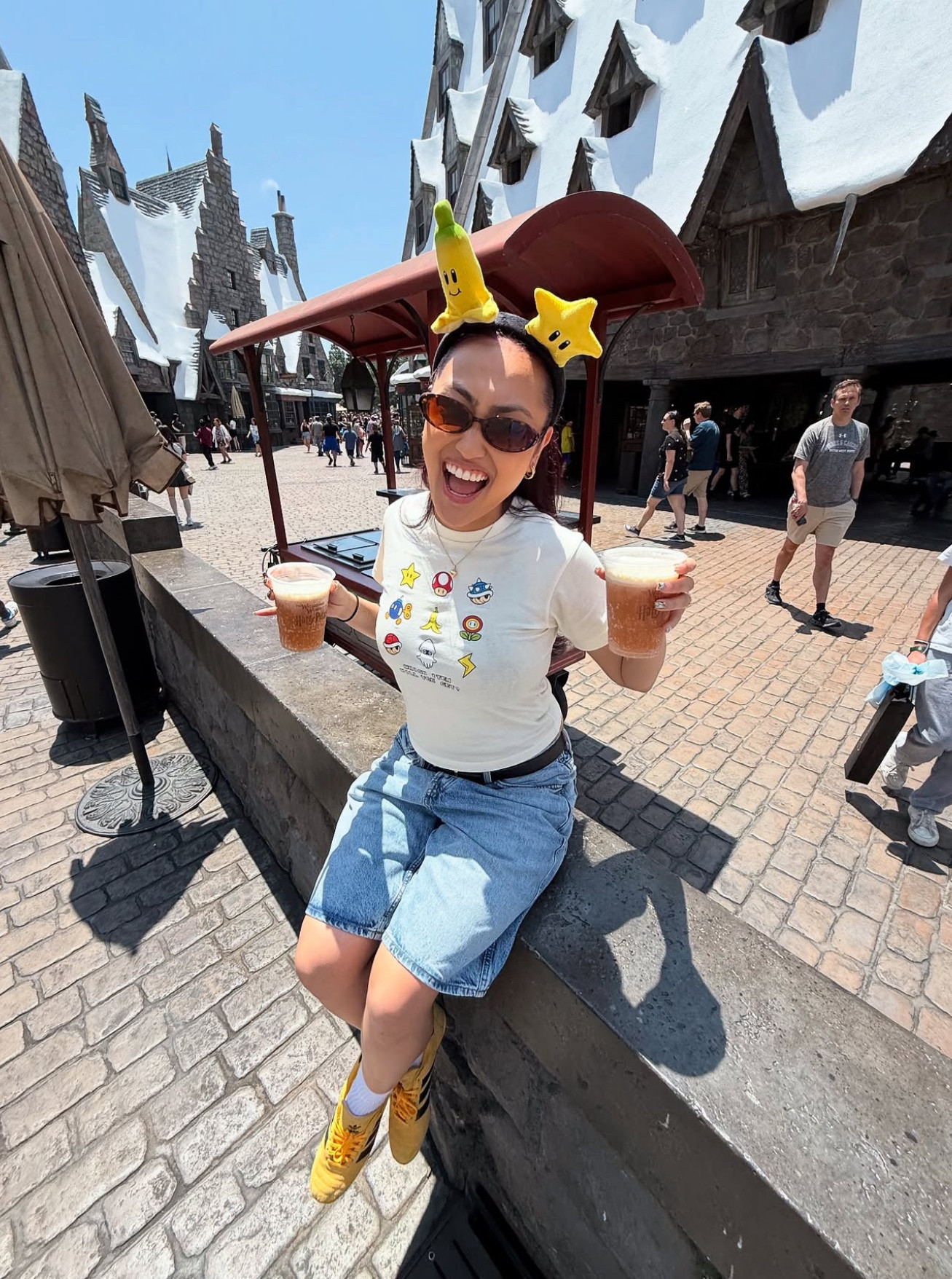 Universal 🚀🎢🌟🌈

[item not linked]
Bottoms: Zara Men's Straight Fit Denim Shorts- Mid Blue 

 #LTKSeasonal #LTKTravel