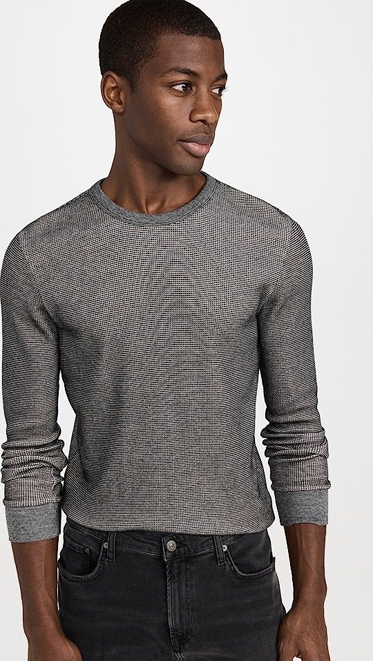 Thermal Long Sleeve Crewneck Sweater | Shopbop