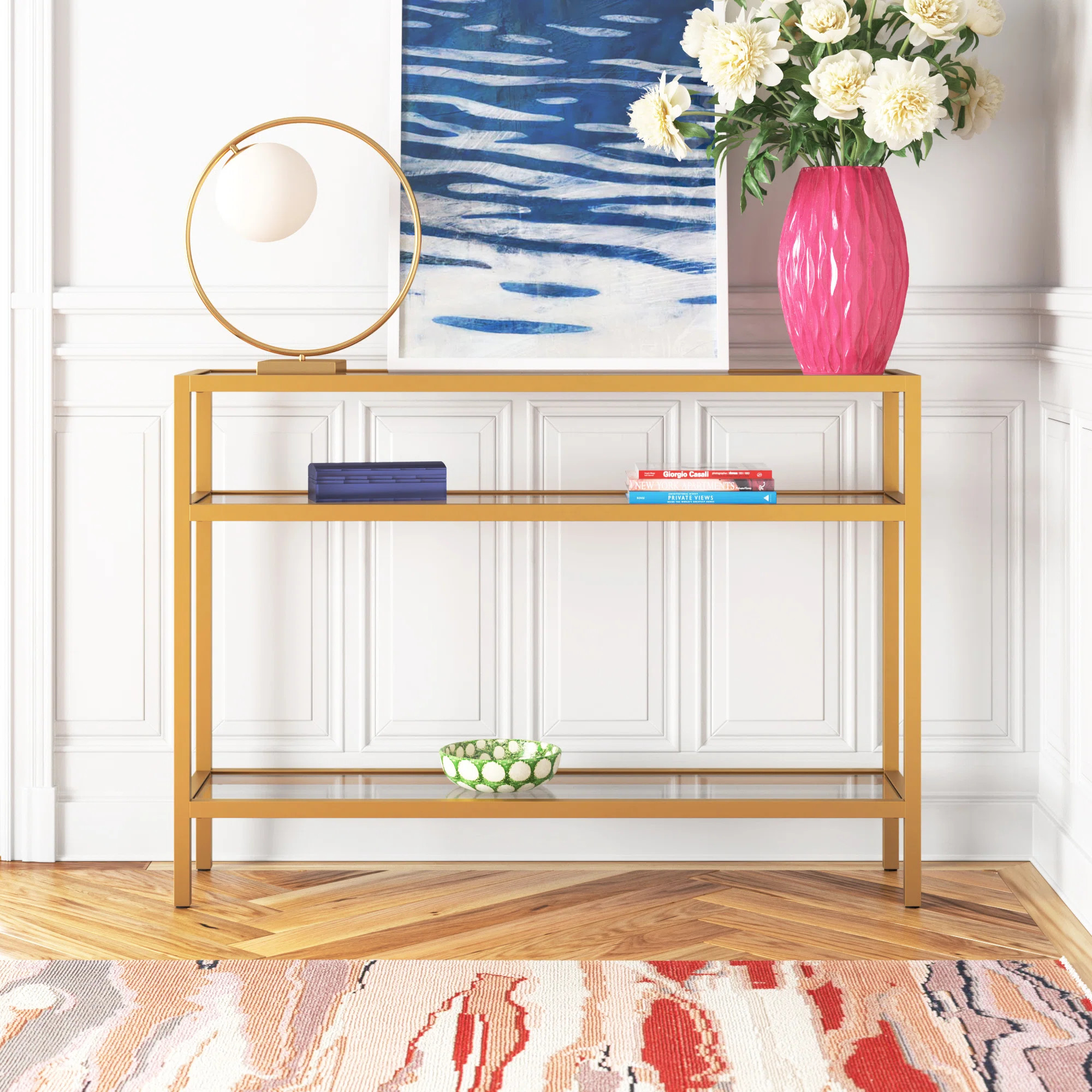 Ceno Glass Top Console Table | Wayfair North America
