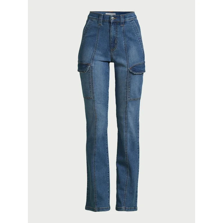 Sofia Jeans Women's and Women's Plus Marisol Bootcut Mid Rise Cargo Jeans | Walmart (US)