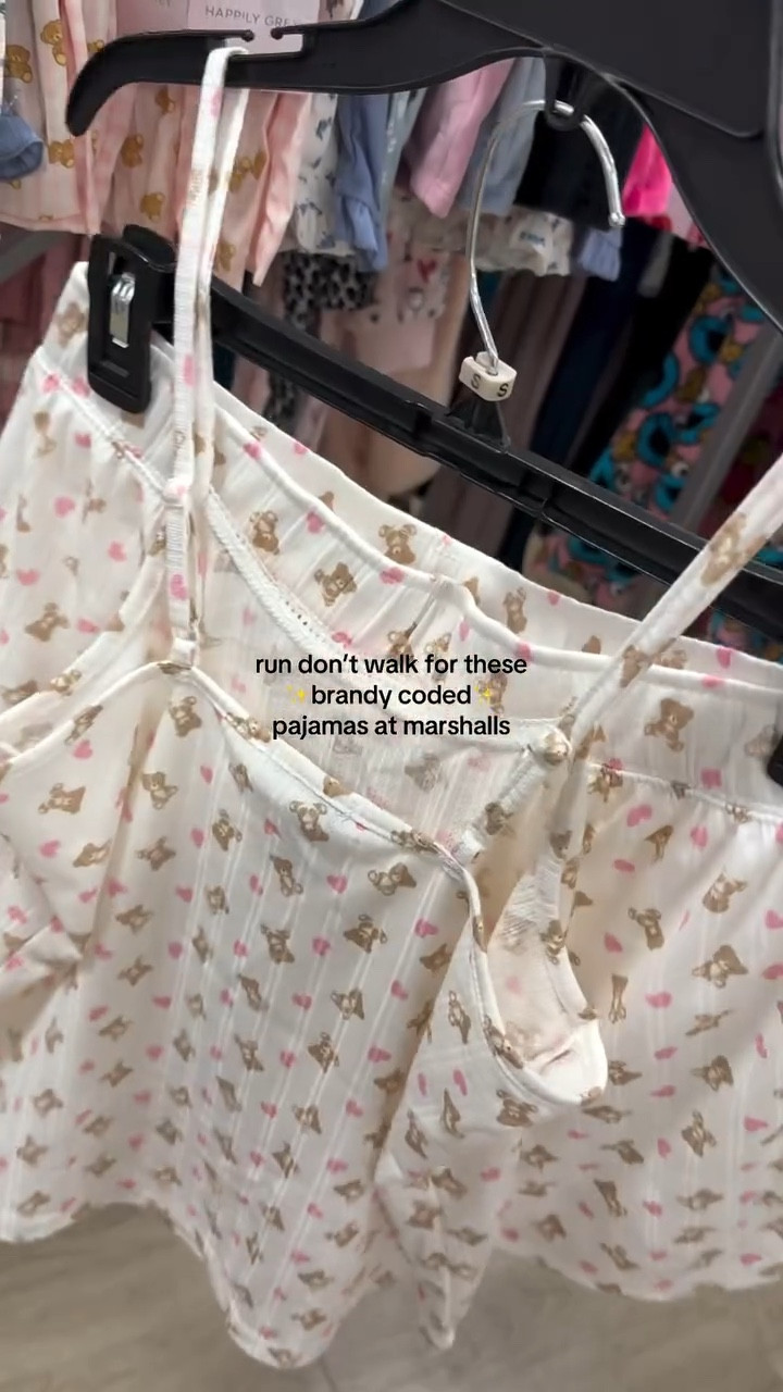 the first three sets were so soft too 🐻💖 @marshalls #marshalls #marshallsfinds #pajamas #pajamaset