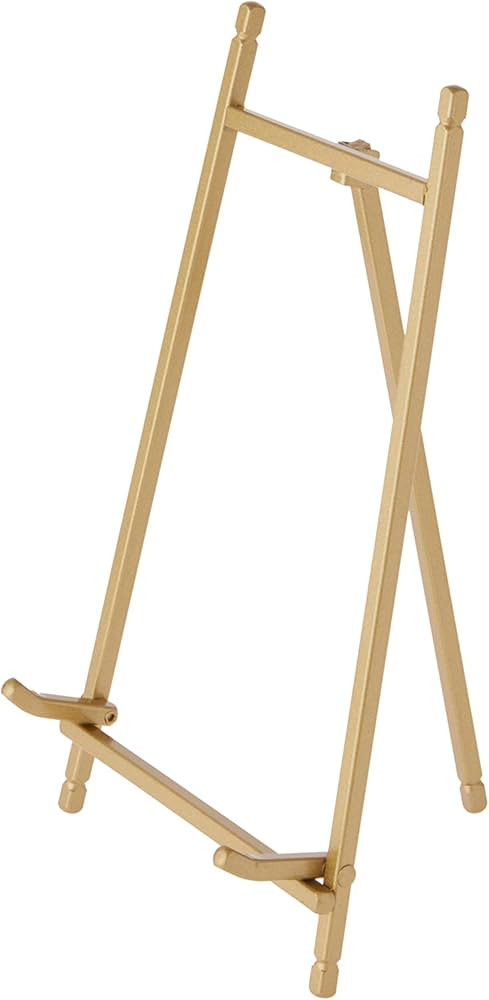 Bard's Satin Gold-toned Metal Easel, 9" H x 5.25" W x 6" D | Amazon (US)