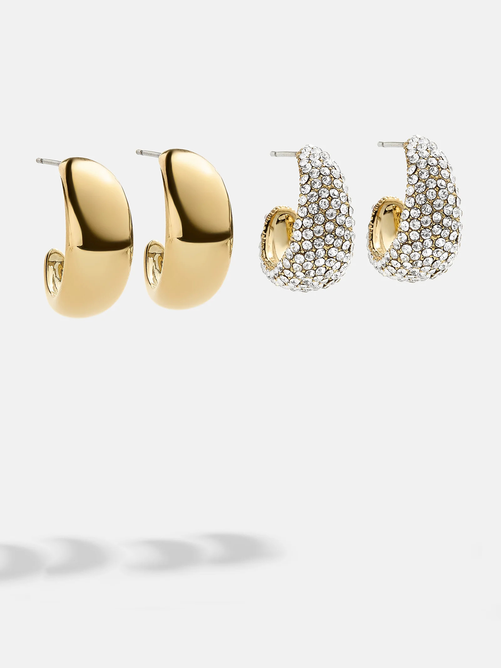 Bay Waterproof Earring Set - Gold/Pavé | BaubleBar (US)